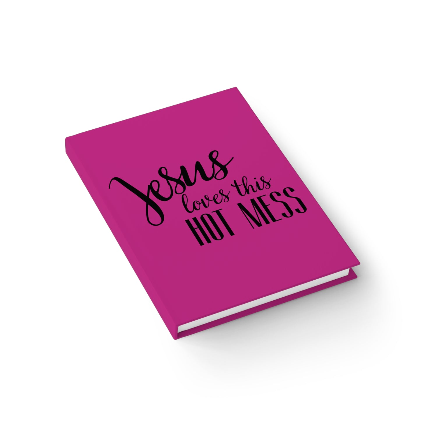 Jesus Loves This Hot Mess Journal - Ruled Line