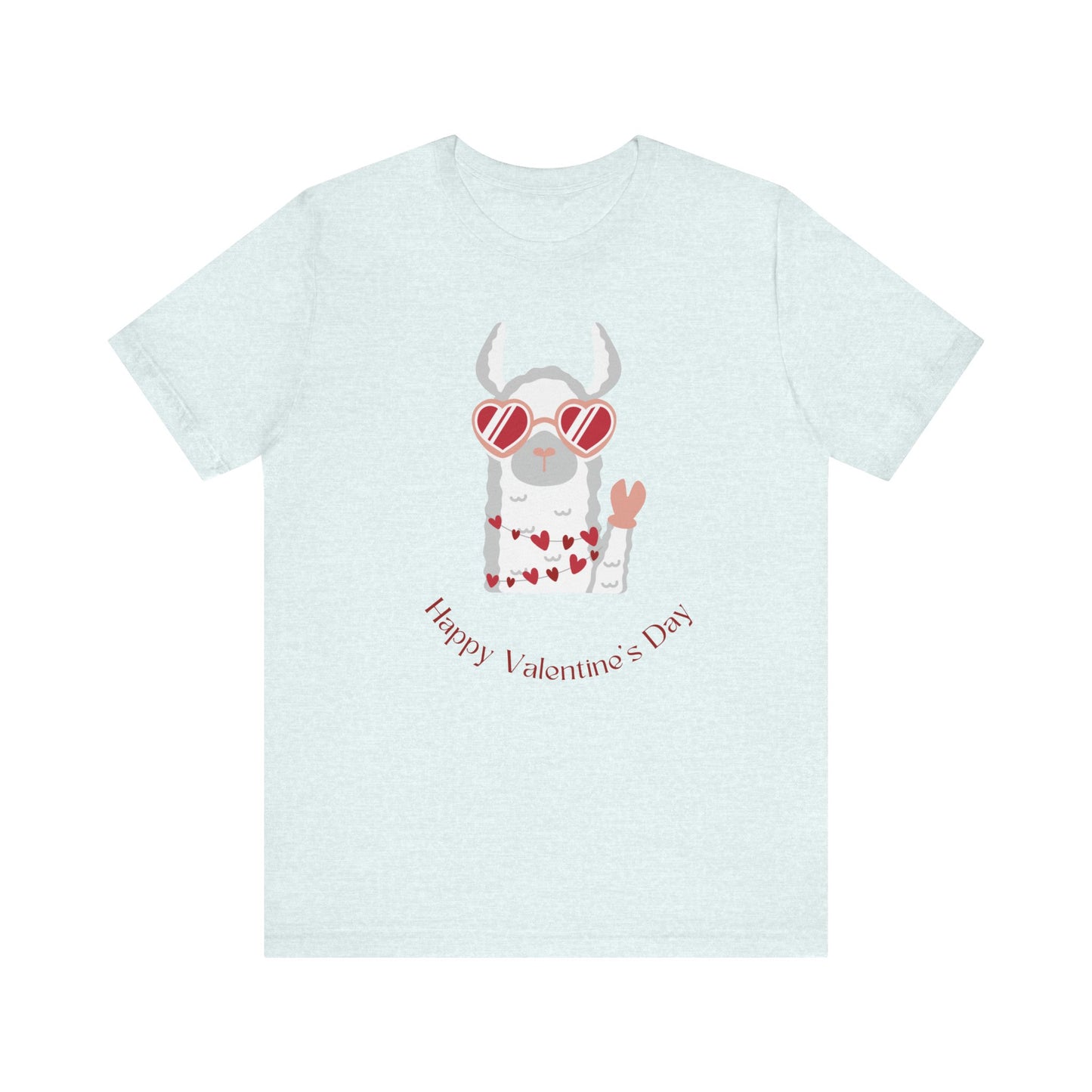 Valentine's Day Llama Graphic  T-Shirt