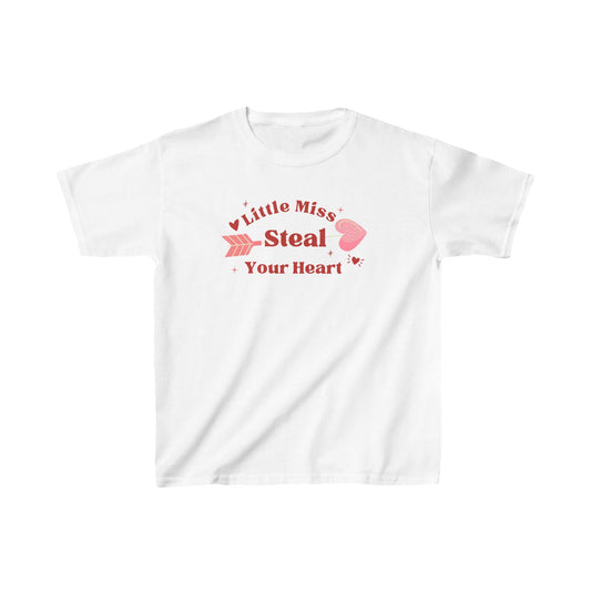 Cute Kids' Valentine Tee - 'Little Miss Steal Your Heart'