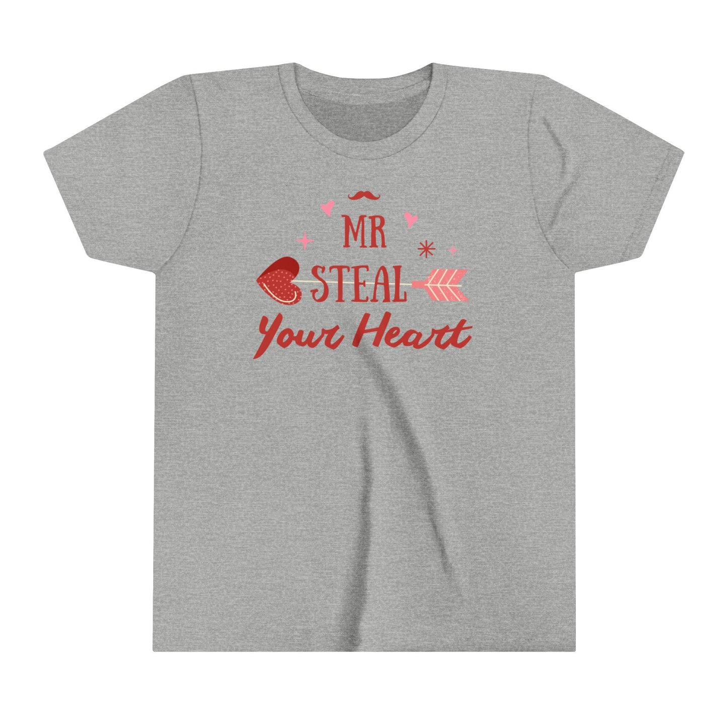 Kids 'Mr. Steal Your Heart' Short Sleeve Tee - Cute Valentine’s Day Shirt