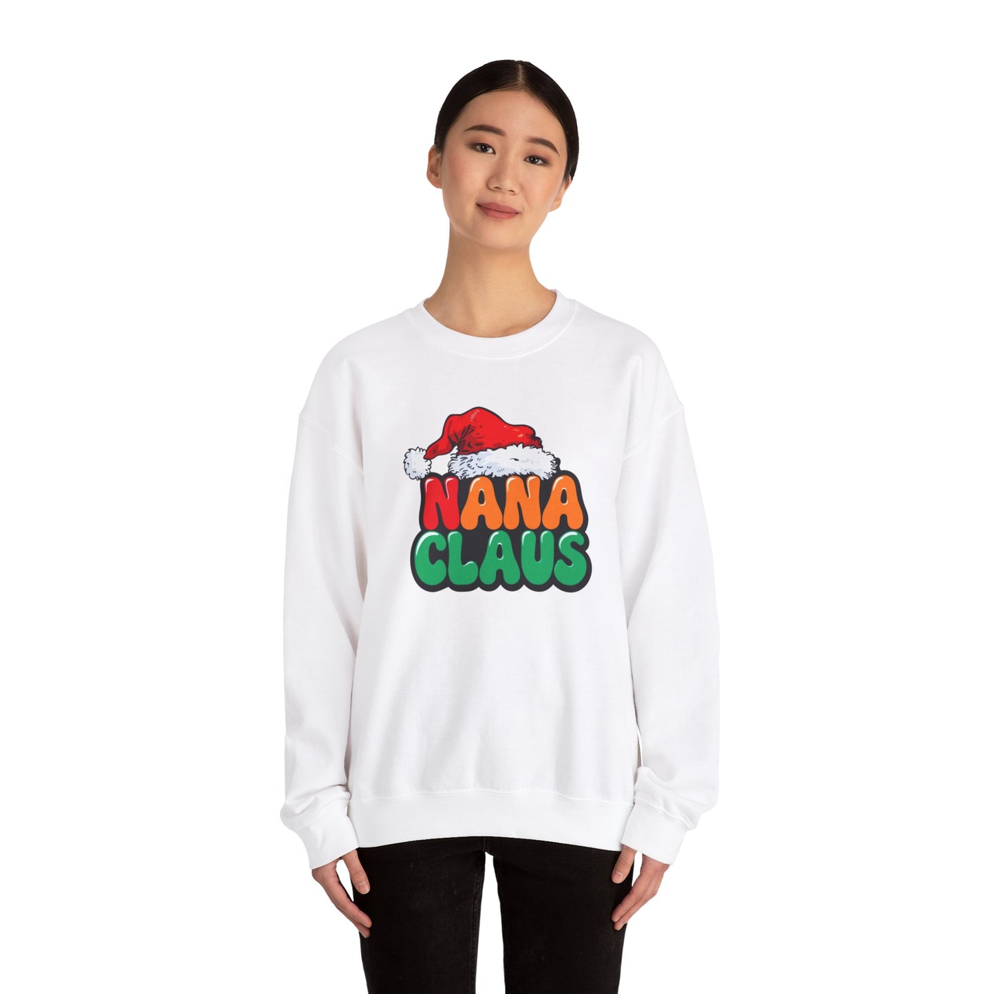 Nana Claus Christmas Crewneck Sweatshirt | Unisex Heavy Blend™