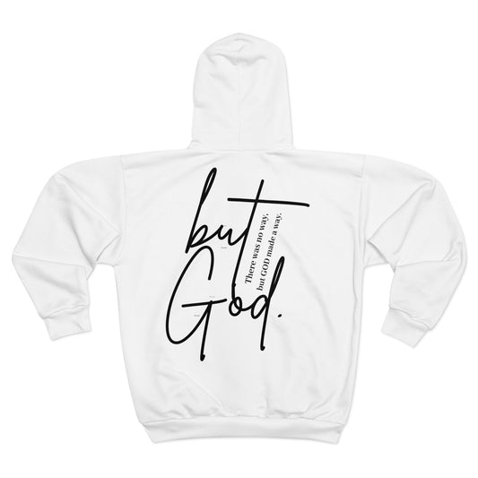 Christian Zip Hoodie - But God He Made a Way Unisex