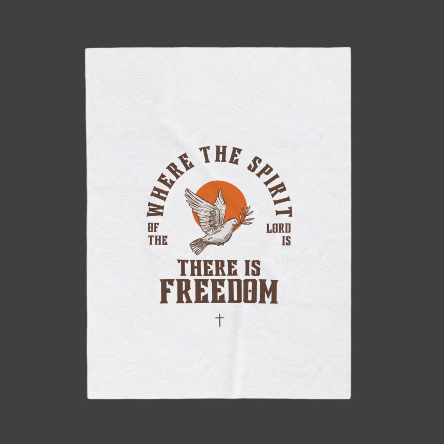 Plush Blanket - 'Where The Spirit of the Lord is, There is Freedom'