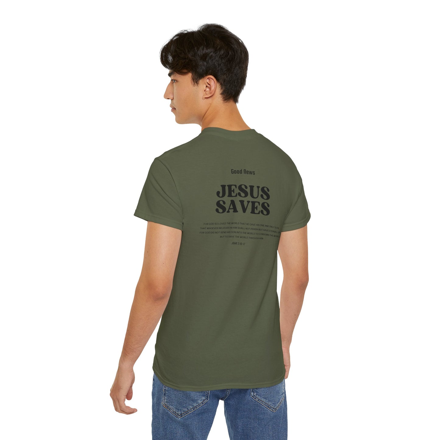 Good News Jesus Saves  Tee