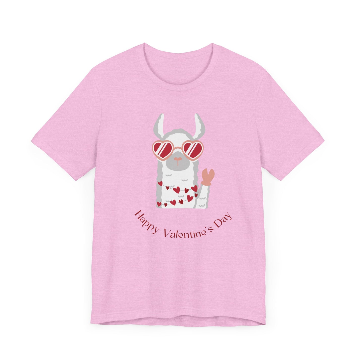 Valentine's Day Llama Graphic  T-Shirt