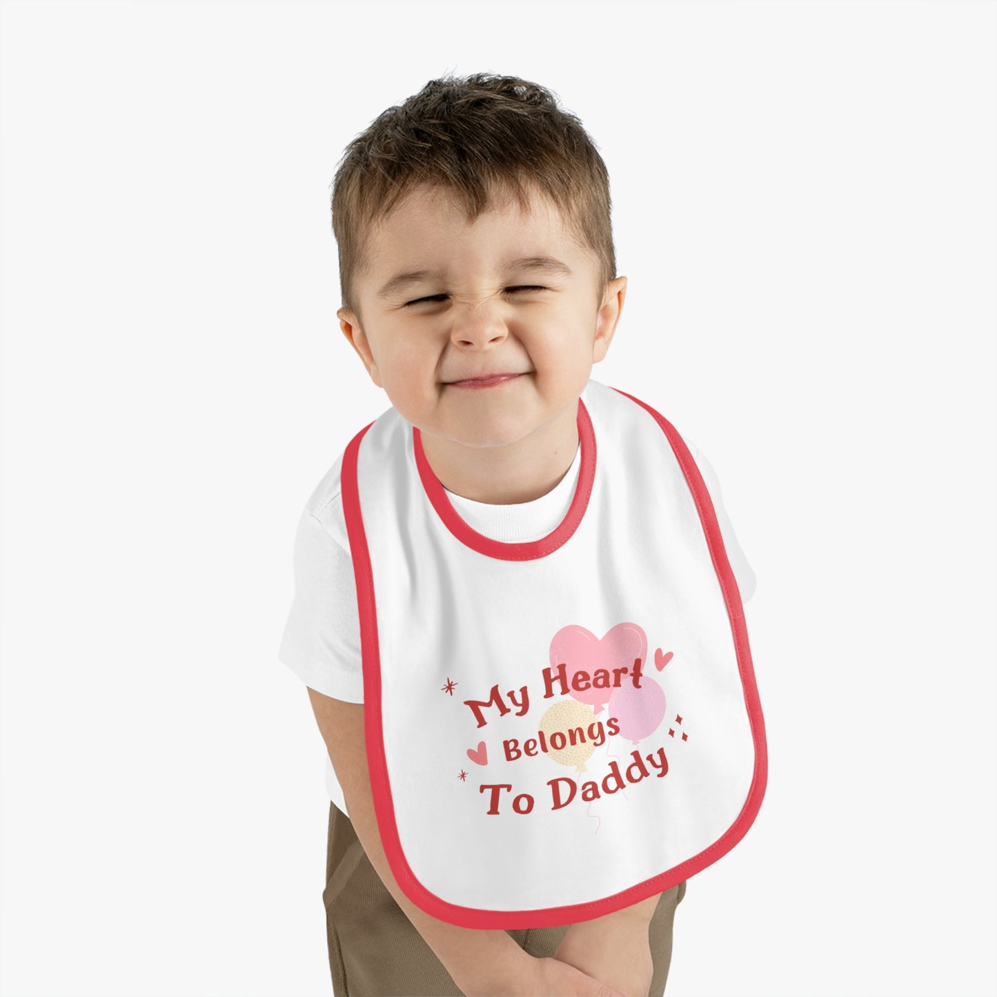 Cute Baby Bib – "My Heart Belongs To Daddy"