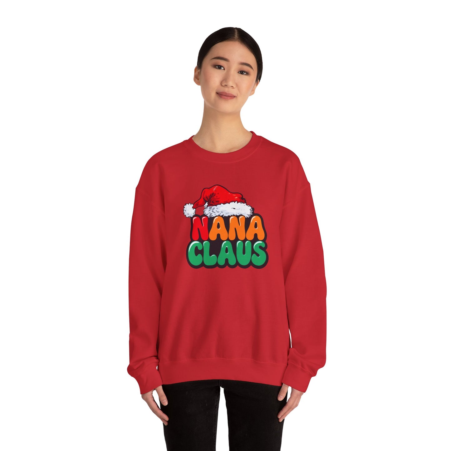 Nana Claus Christmas Crewneck Sweatshirt | Unisex Heavy Blend™