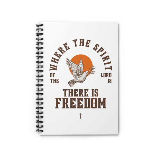 Freedom Spirit Spiral Notebook - Inspirational Ruled Journal for Faith & Creativity