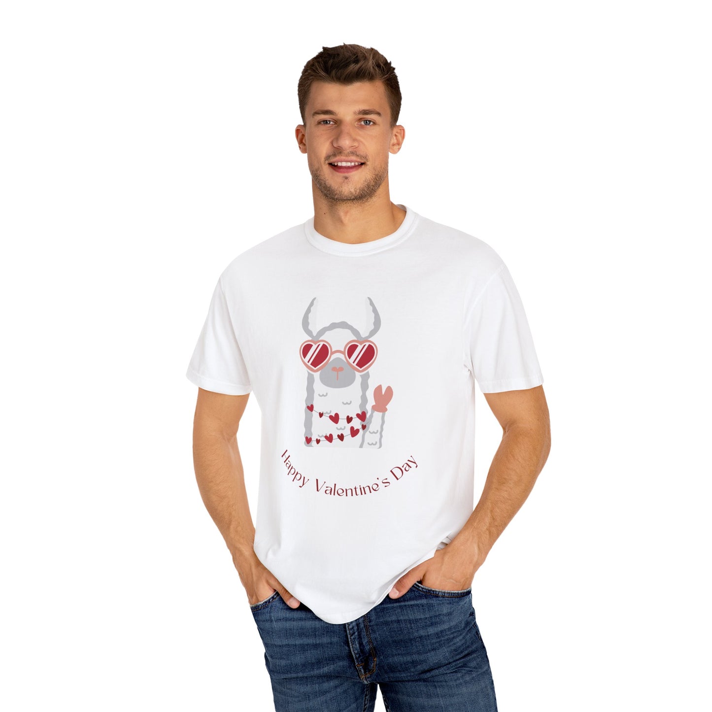 Llama Valentines T-shirt