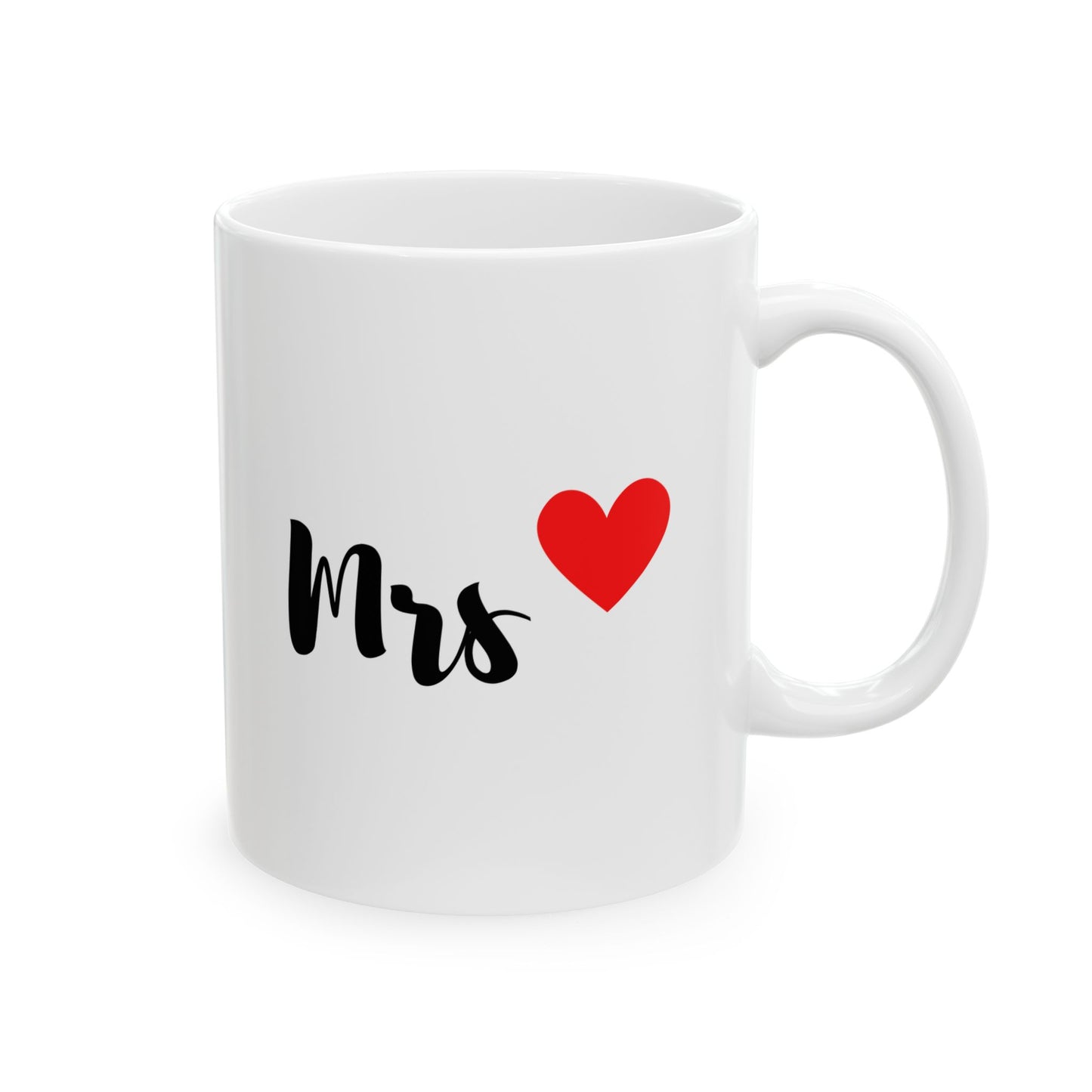 Mrs Love Mug - Heart Design - Perfect Gift for Coffee Lovers