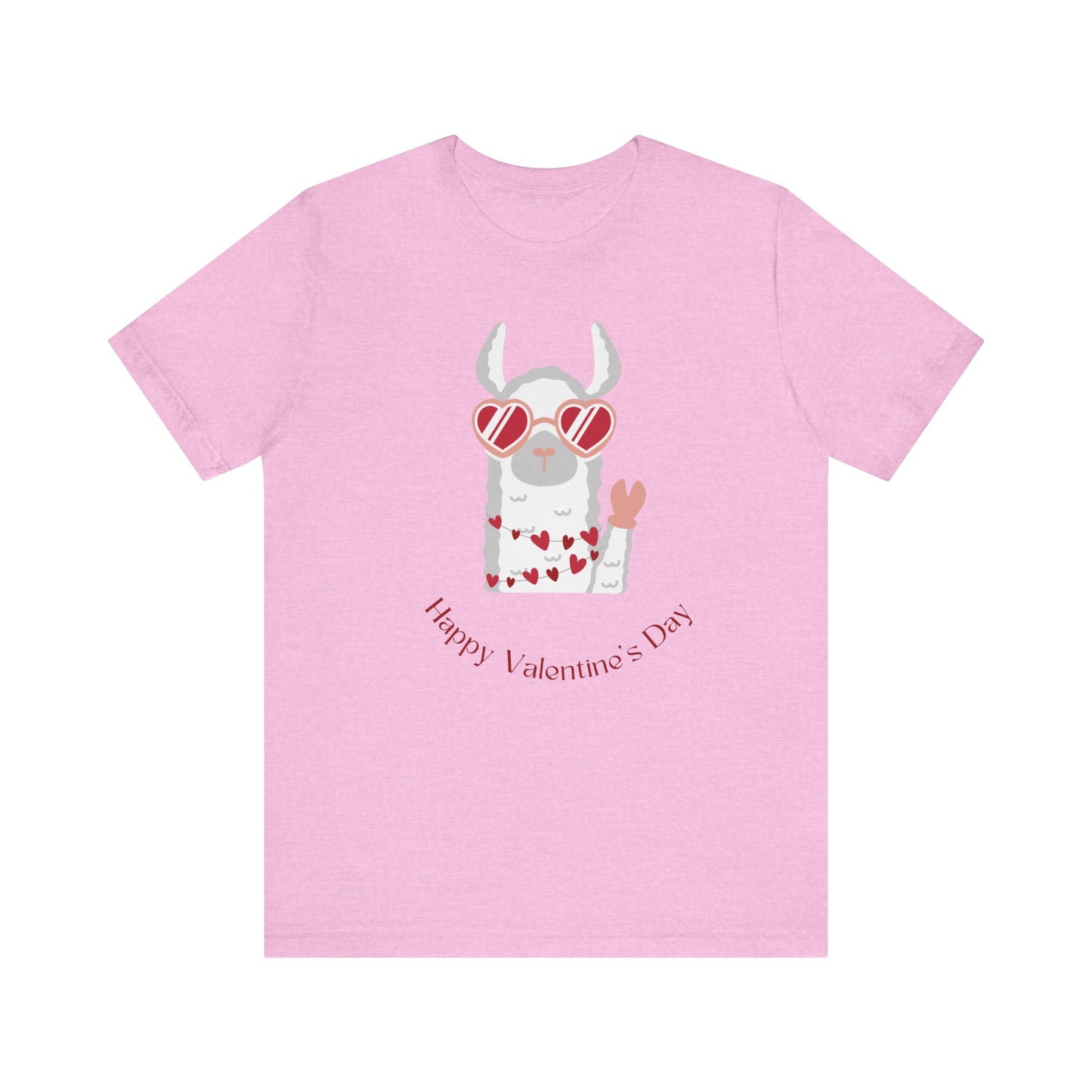 Valentine's Day Llama Graphic  T-Shirt