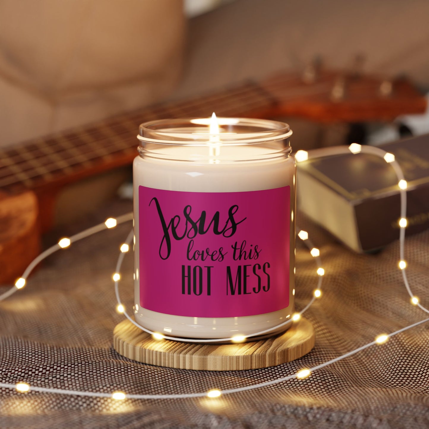 Jesus Love's This Hot Mess Scented Soy Candle, 9oz