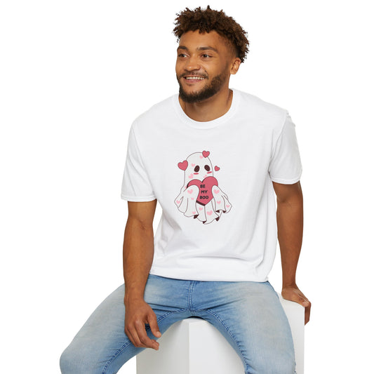 'Be My Boo' Cute Ghost Design Valentine's Day T-Shirt