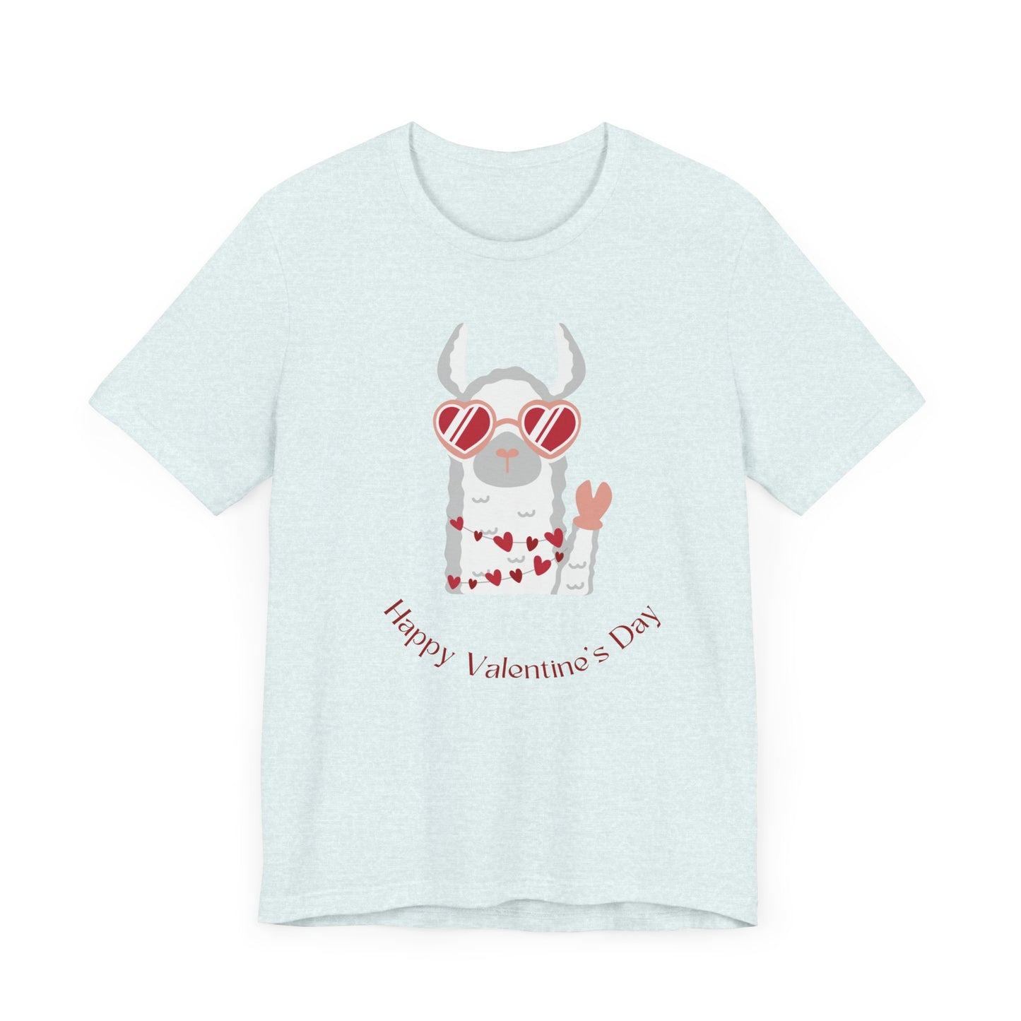 Valentine's Day Llama Graphic  T-Shirt