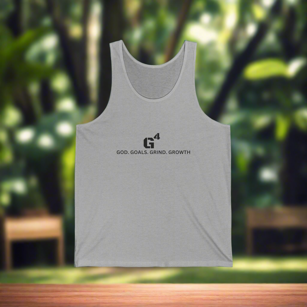 Men's Tank Top - G 4 God Goals Grind Growth