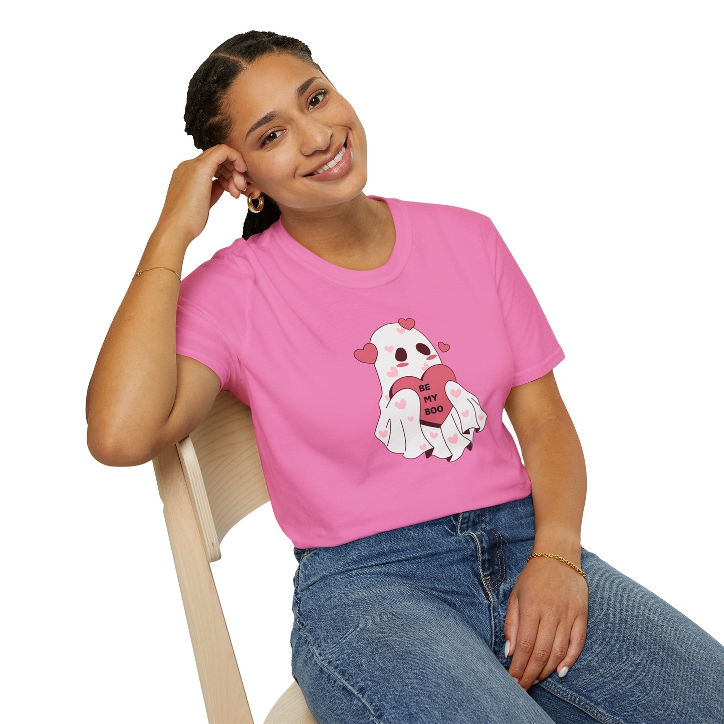 'Be My Boo' Cute Ghost Design Valentine's Day T-Shirt