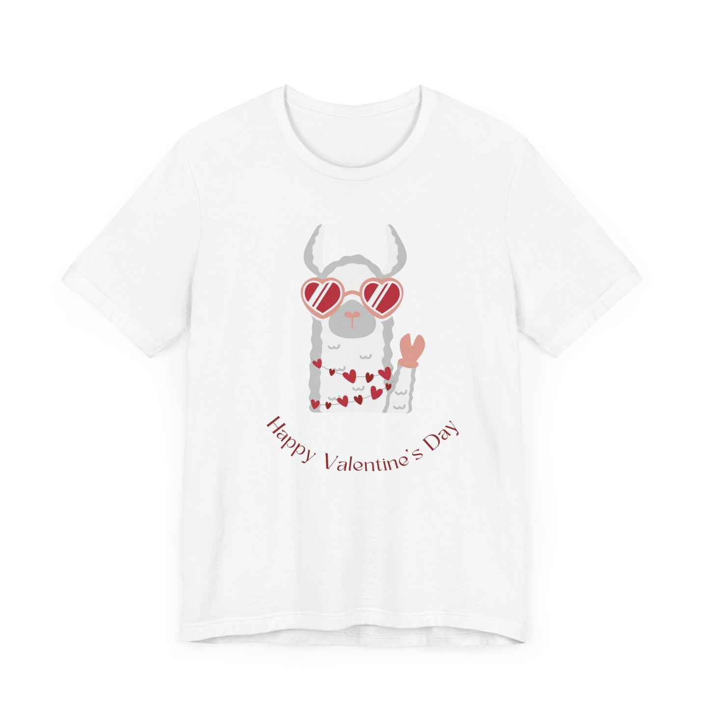 Valentine's Day Llama Graphic  T-Shirt