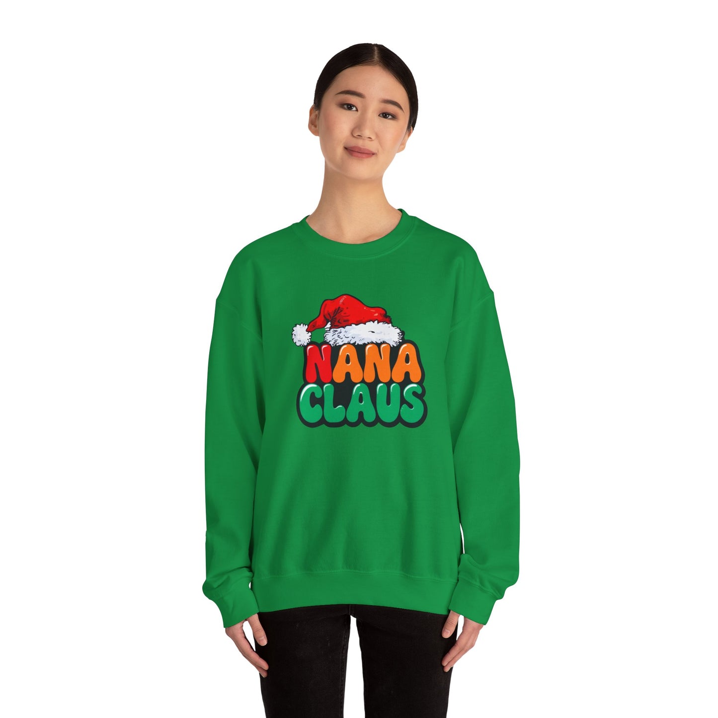 Nana Claus Christmas Crewneck Sweatshirt | Unisex Heavy Blend™