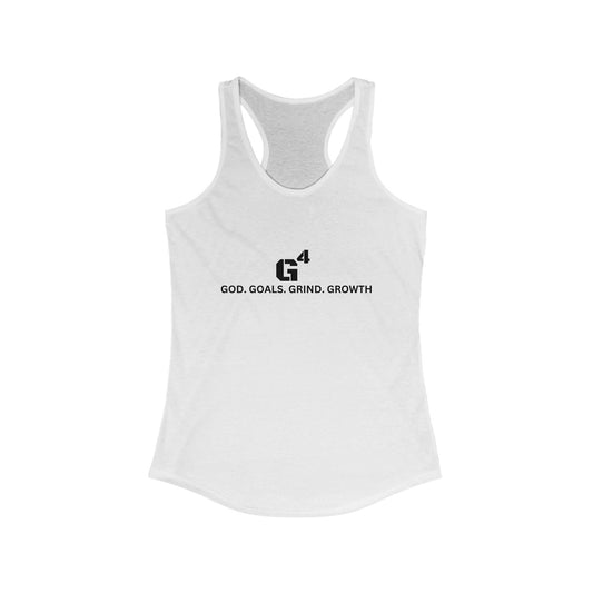 G4. Inspire Your Journey Racerback Tank - God. Goals. Grind. Growth.