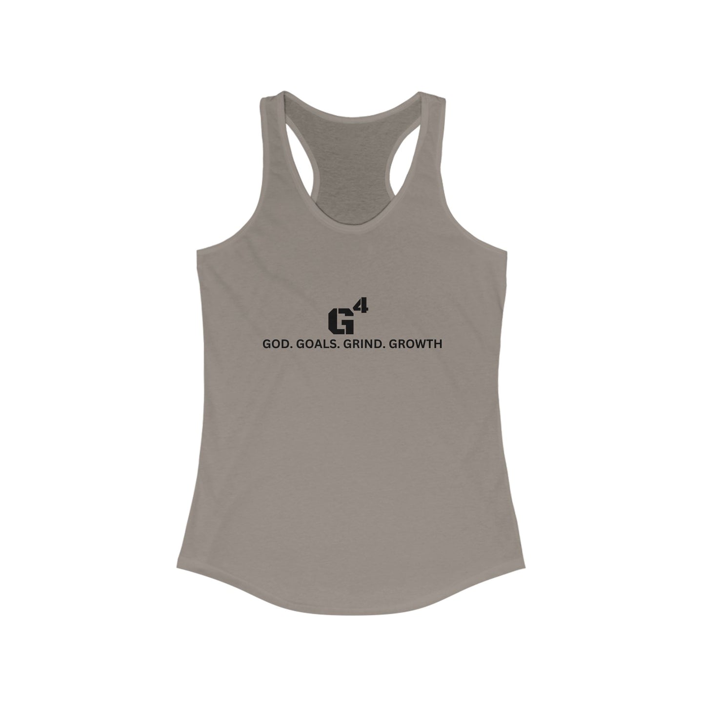 G4. Inspire Your Journey Racerback Tank - God. Goals. Grind. Growth.