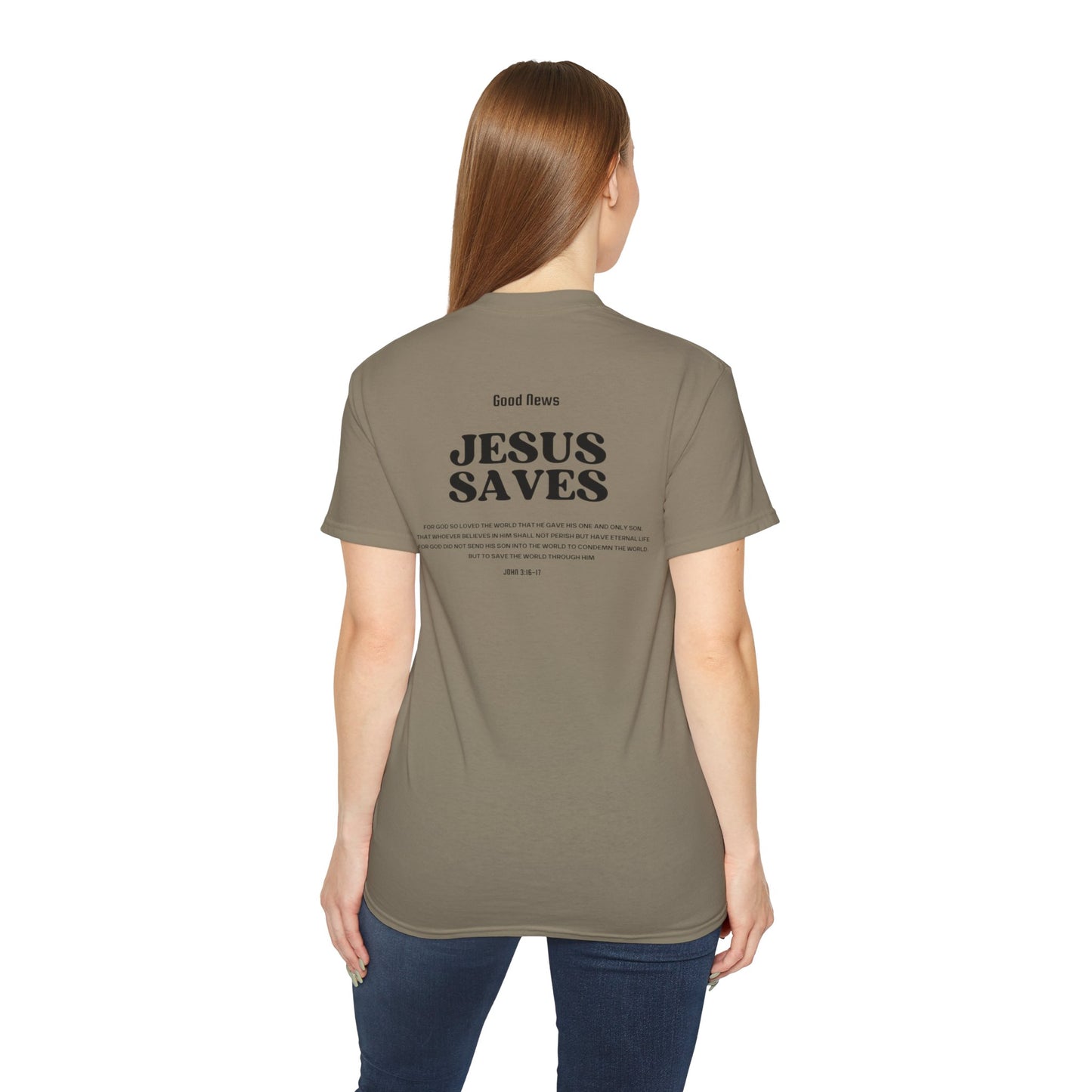 Good News Jesus Saves  Tee