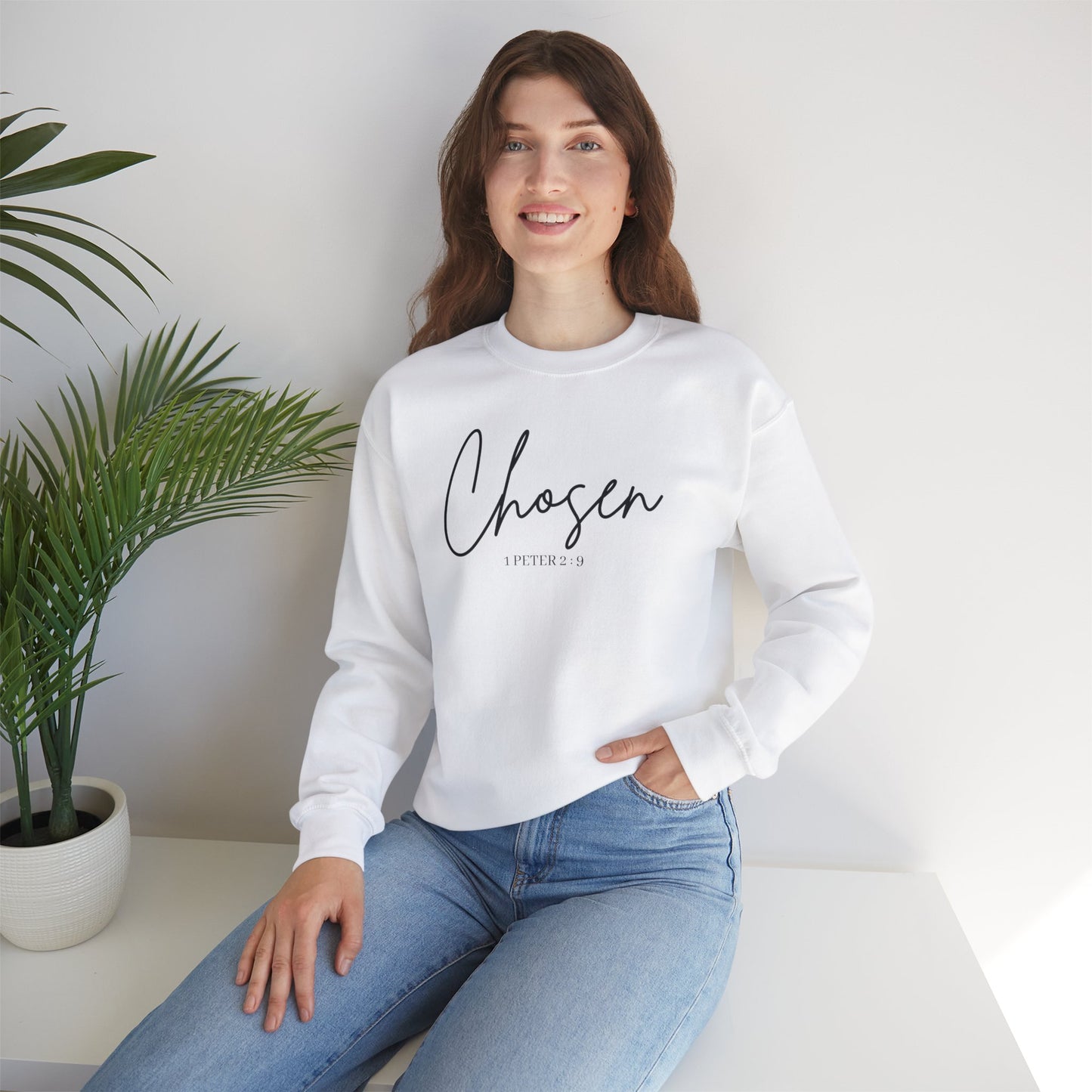 Chosen 1 Peter 2 : 9  Crewneck Sweatshirt