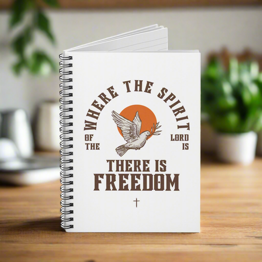 Freedom Spirit Spiral Notebook - Inspirational Ruled Journal for Faith & Creativity