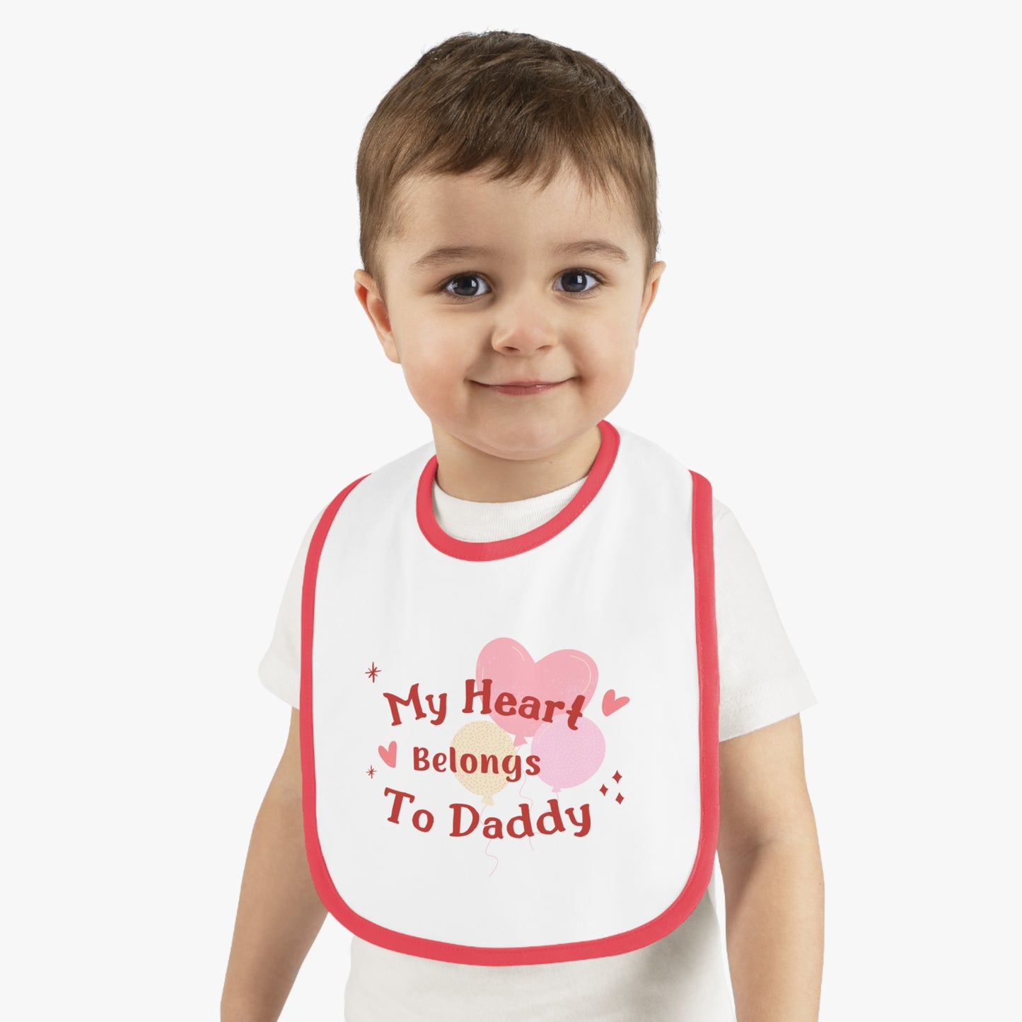 Cute Baby Bib – "My Heart Belongs To Daddy"