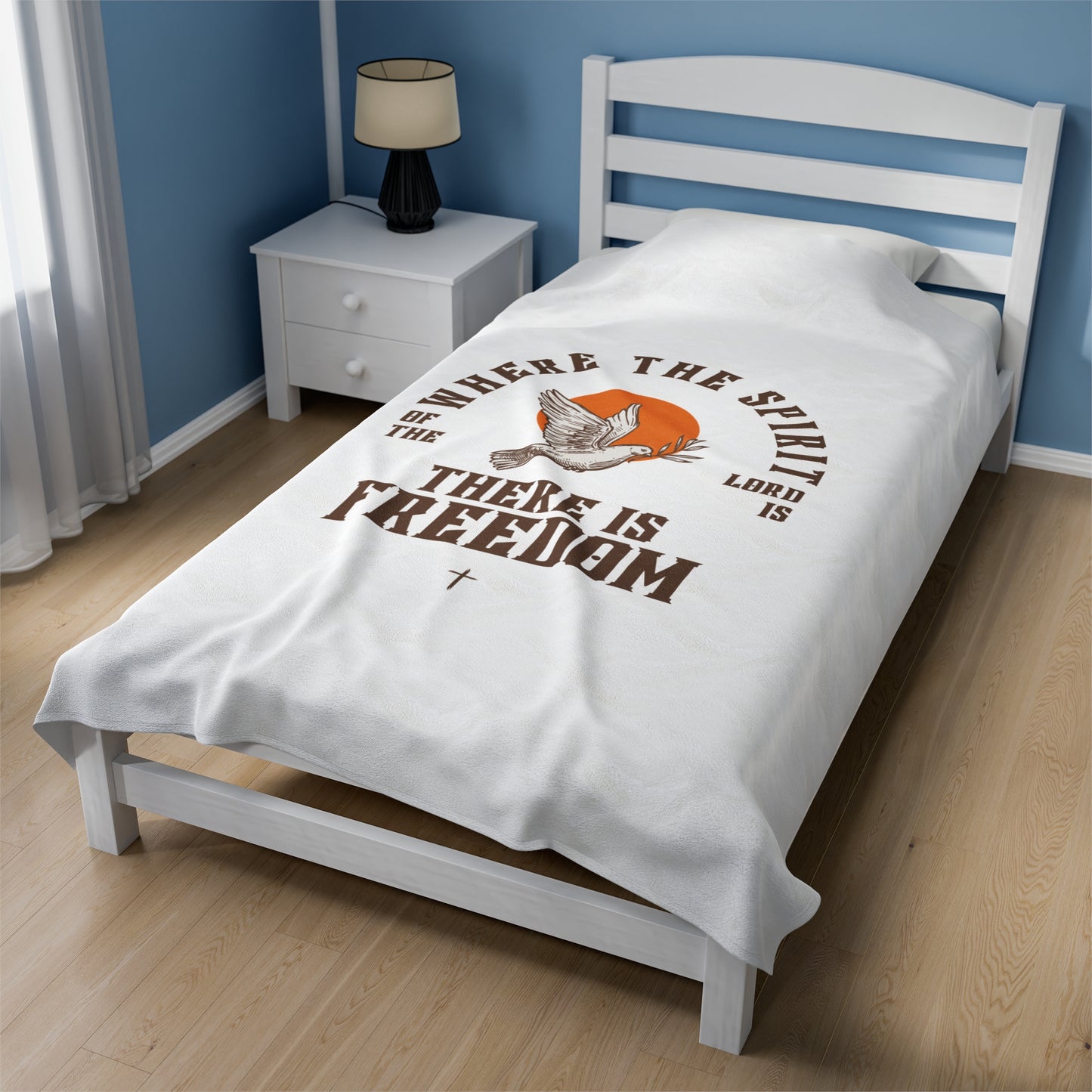 Plush Blanket - 'Where The Spirit of the Lord is, There is Freedom'