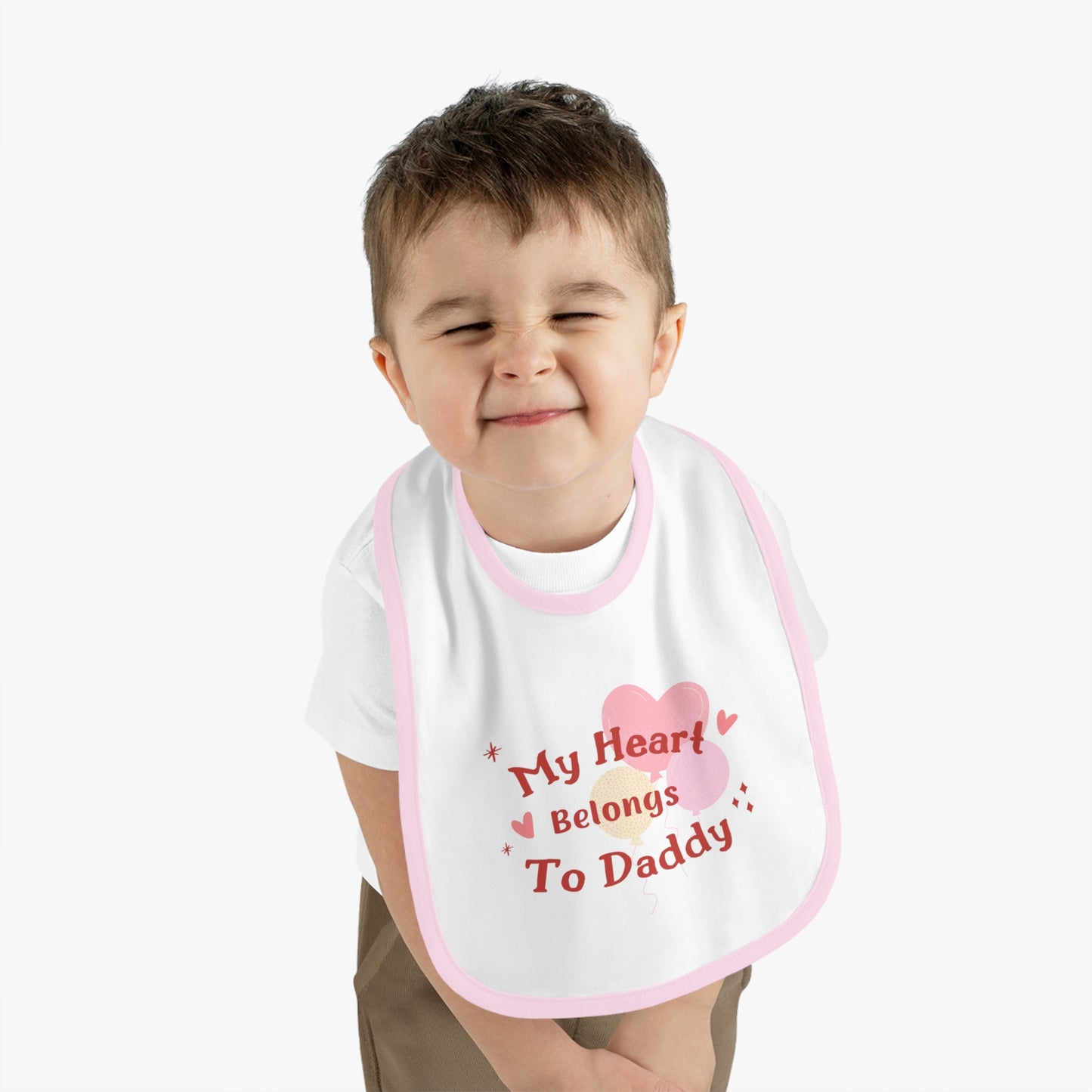 Cute Baby Bib – "My Heart Belongs To Daddy"