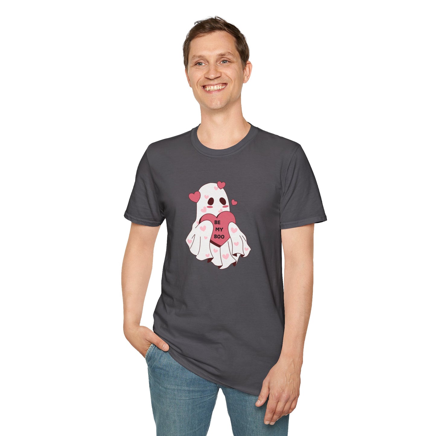 'Be My Boo' Cute Ghost Design Valentine's Day T-Shirt