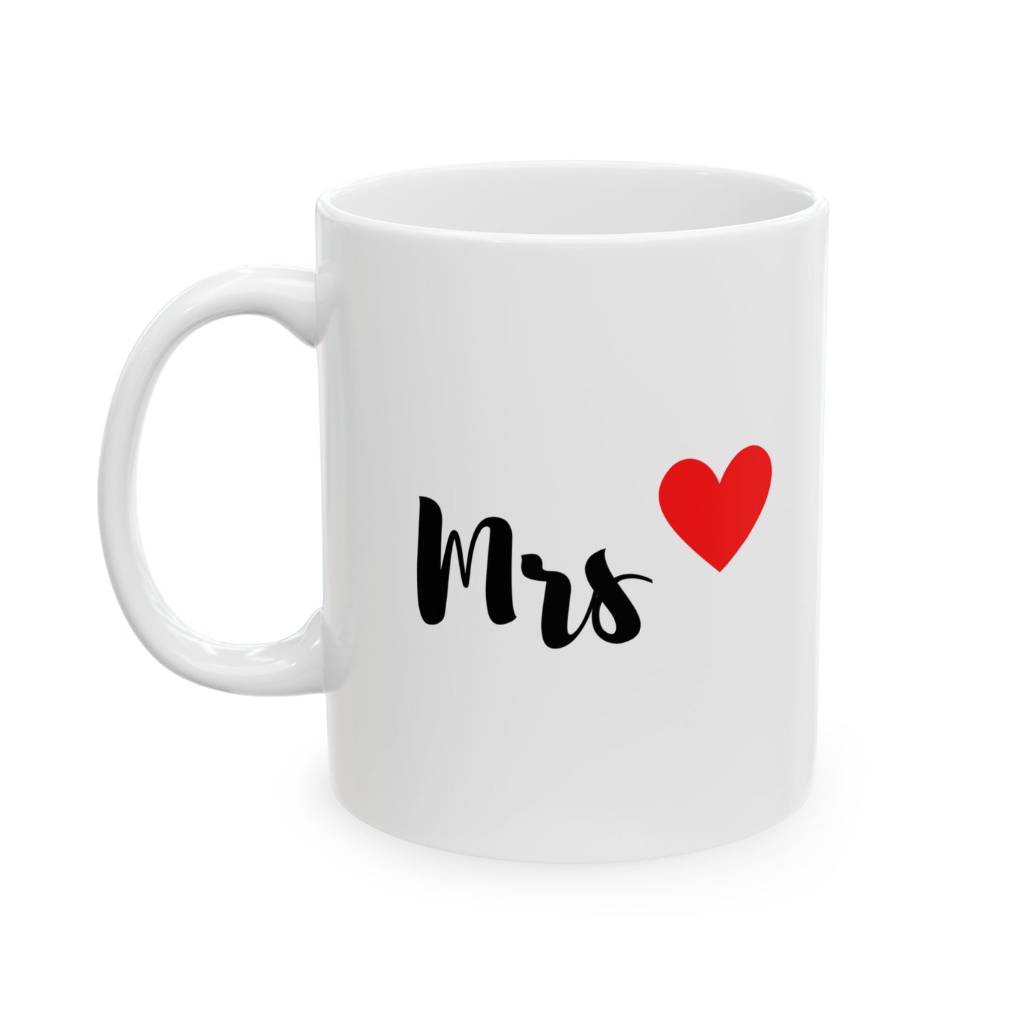 Mrs Love Mug - Heart Design - Perfect Gift for Coffee Lovers