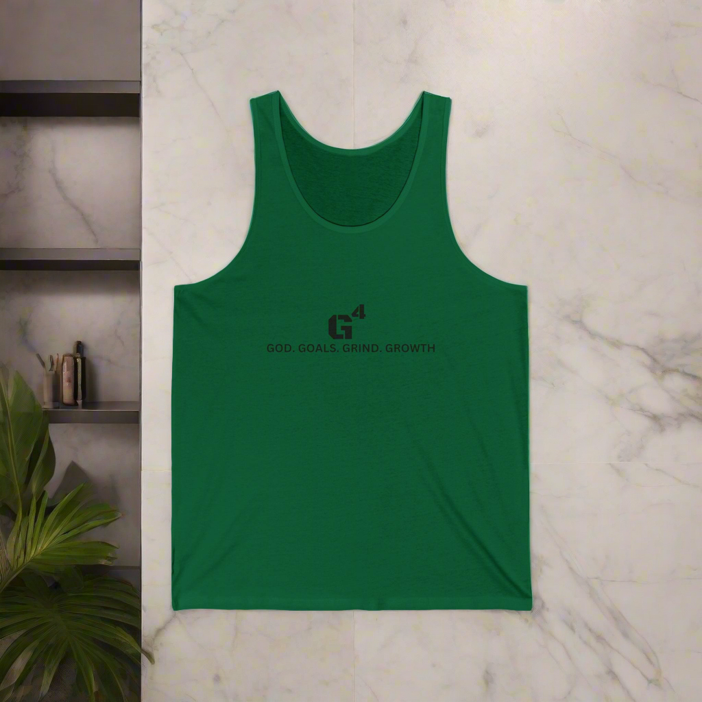 Men's Tank Top - G 4 God Goals Grind Growth