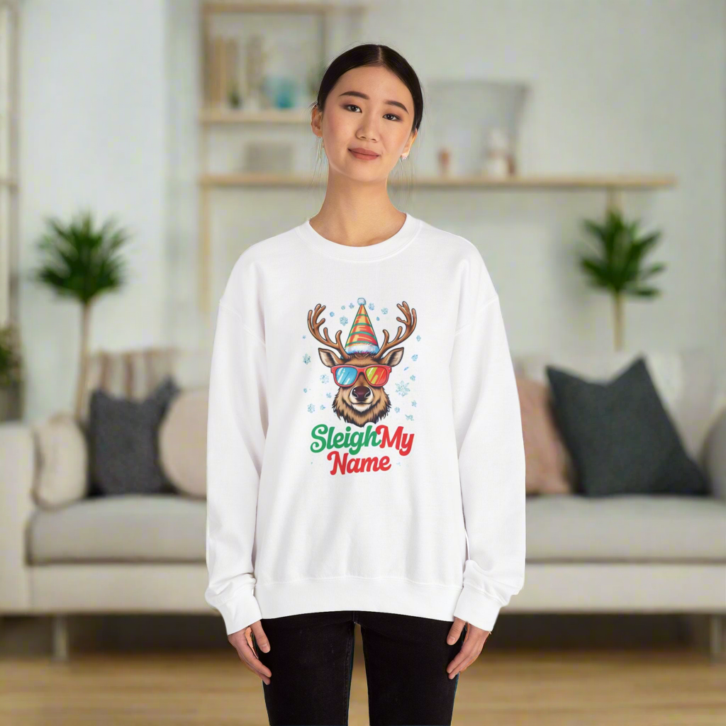 Sleigh My Name CrewNeck