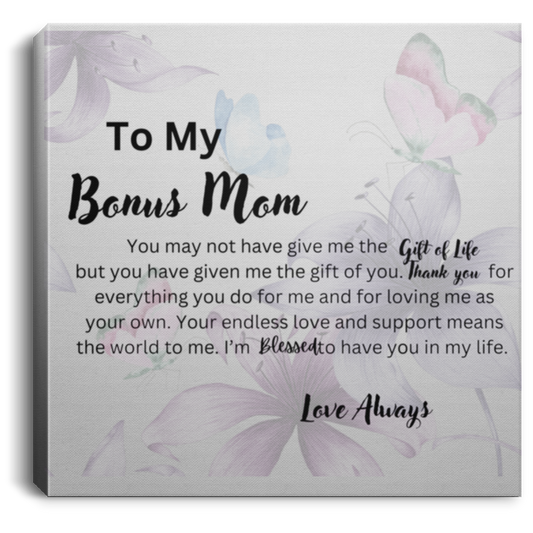 Bonus Mom Wall canvas