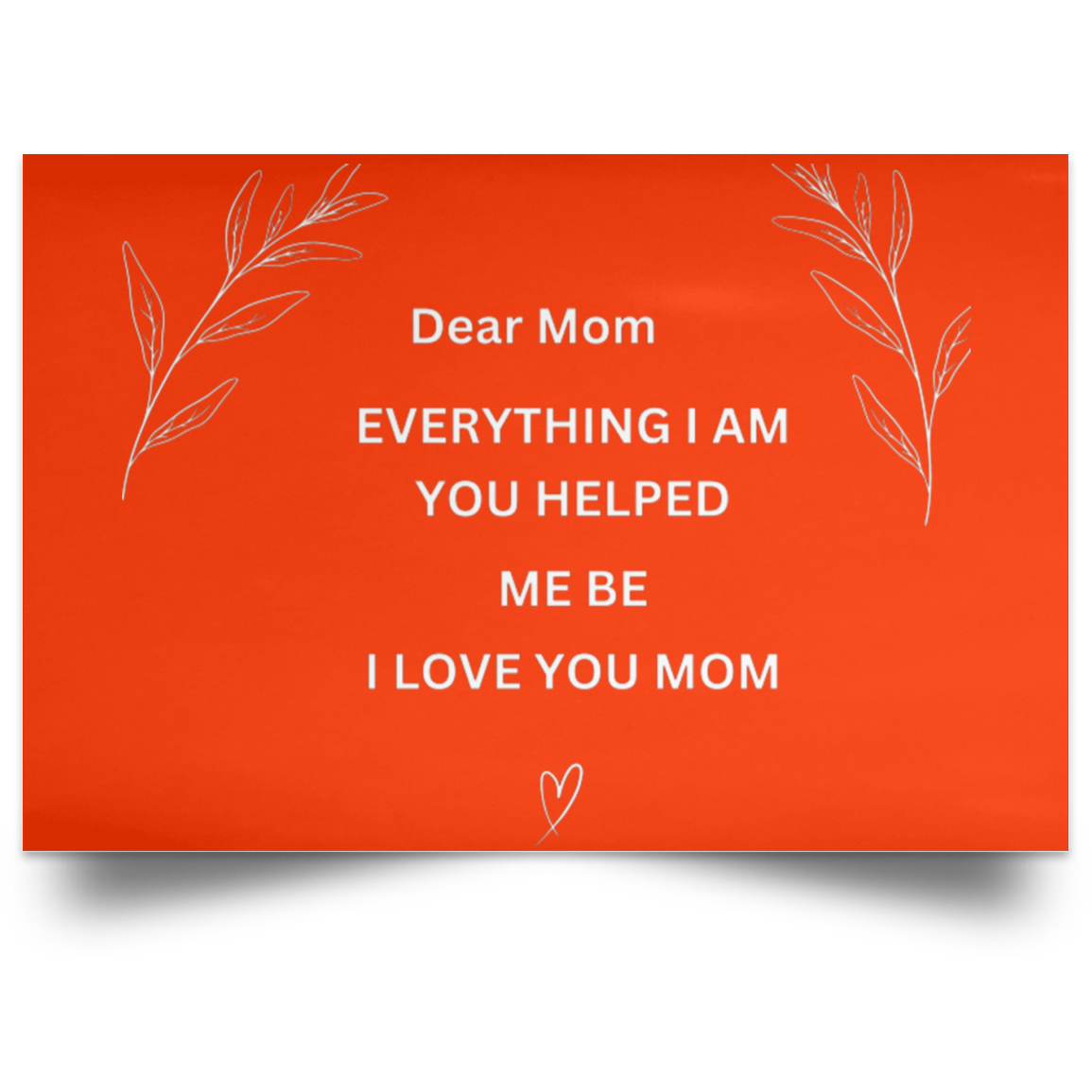 Dear MOM Wall Canvas- Large