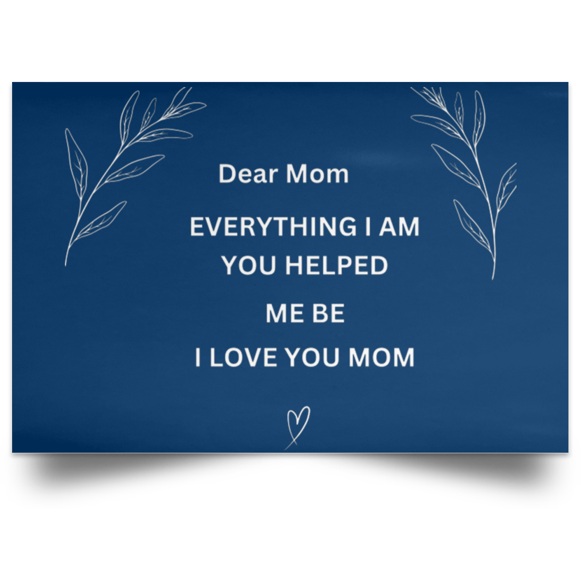 Dear MOM Wall Canvas- Large