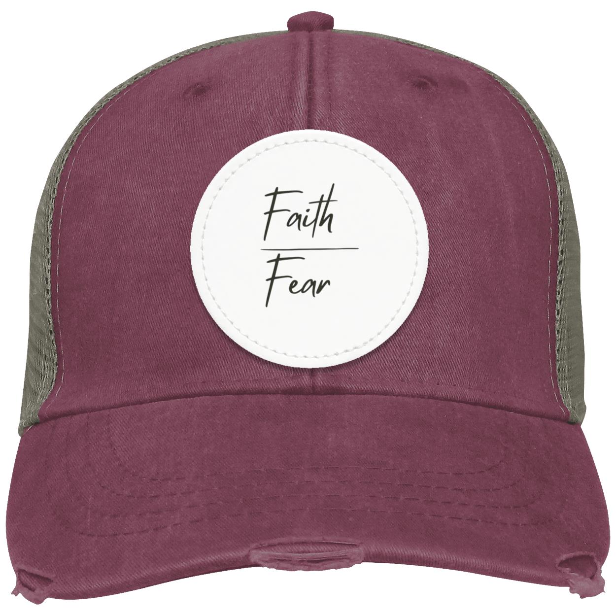 Faith Over Fear Distressed Hat