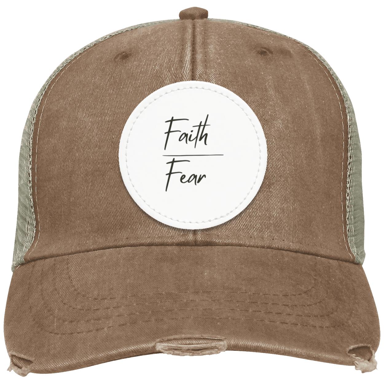 Faith Over Fear Distressed Hat