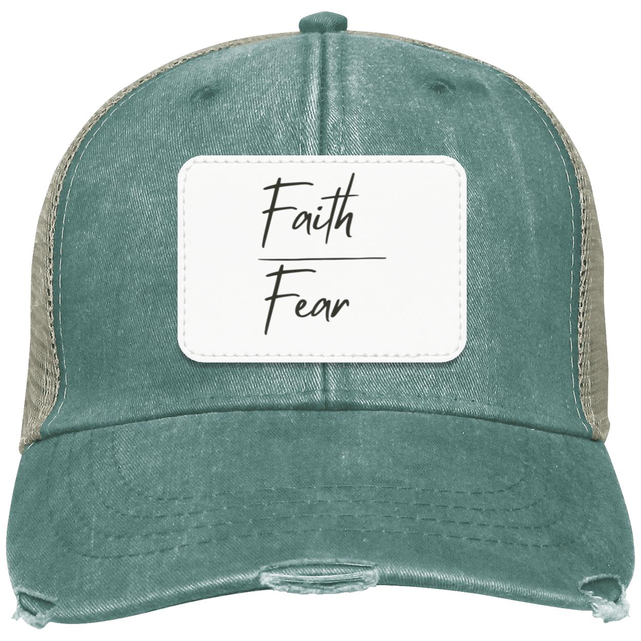 Faith Over Fear Distressed Hat