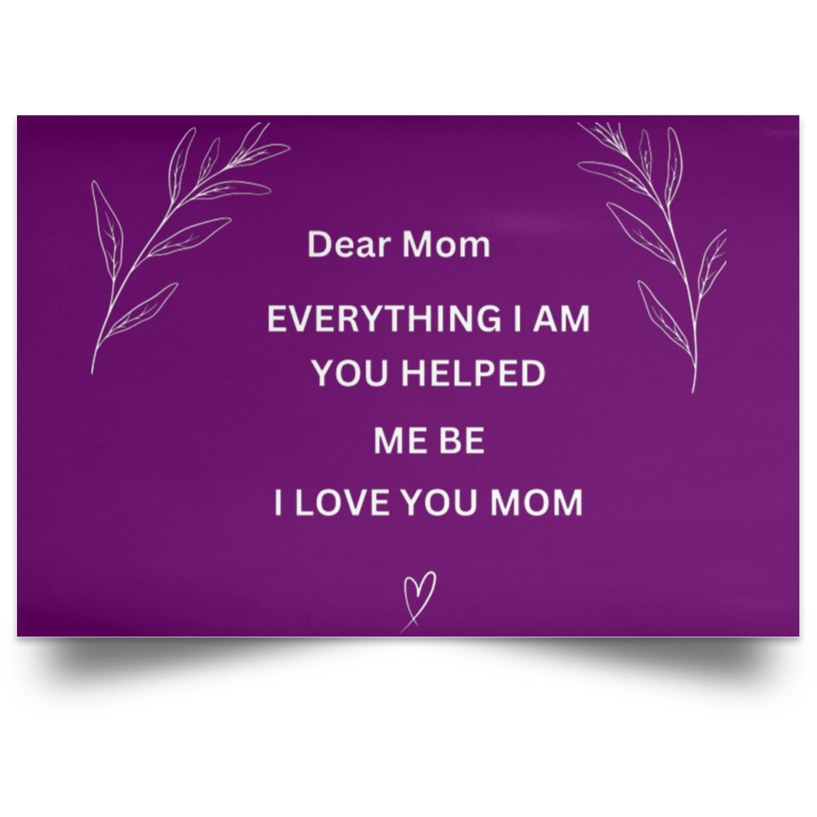 Dear MOM Wall Canvas- Large