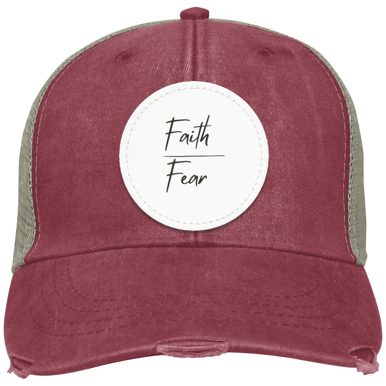 Faith Over Fear Distressed Hat