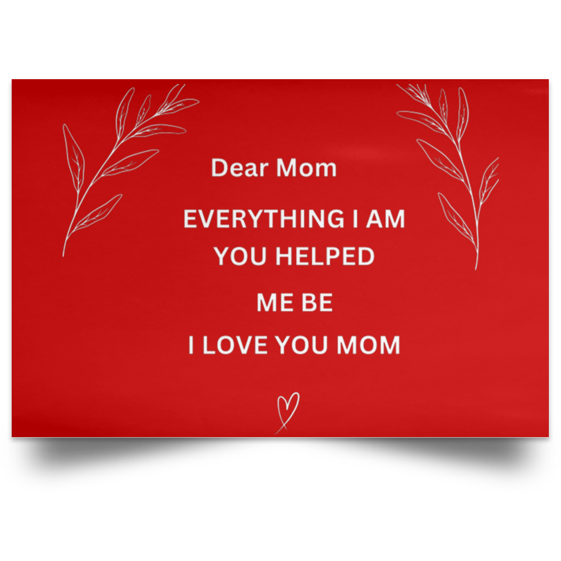 Dear MOM Wall Canvas- Large