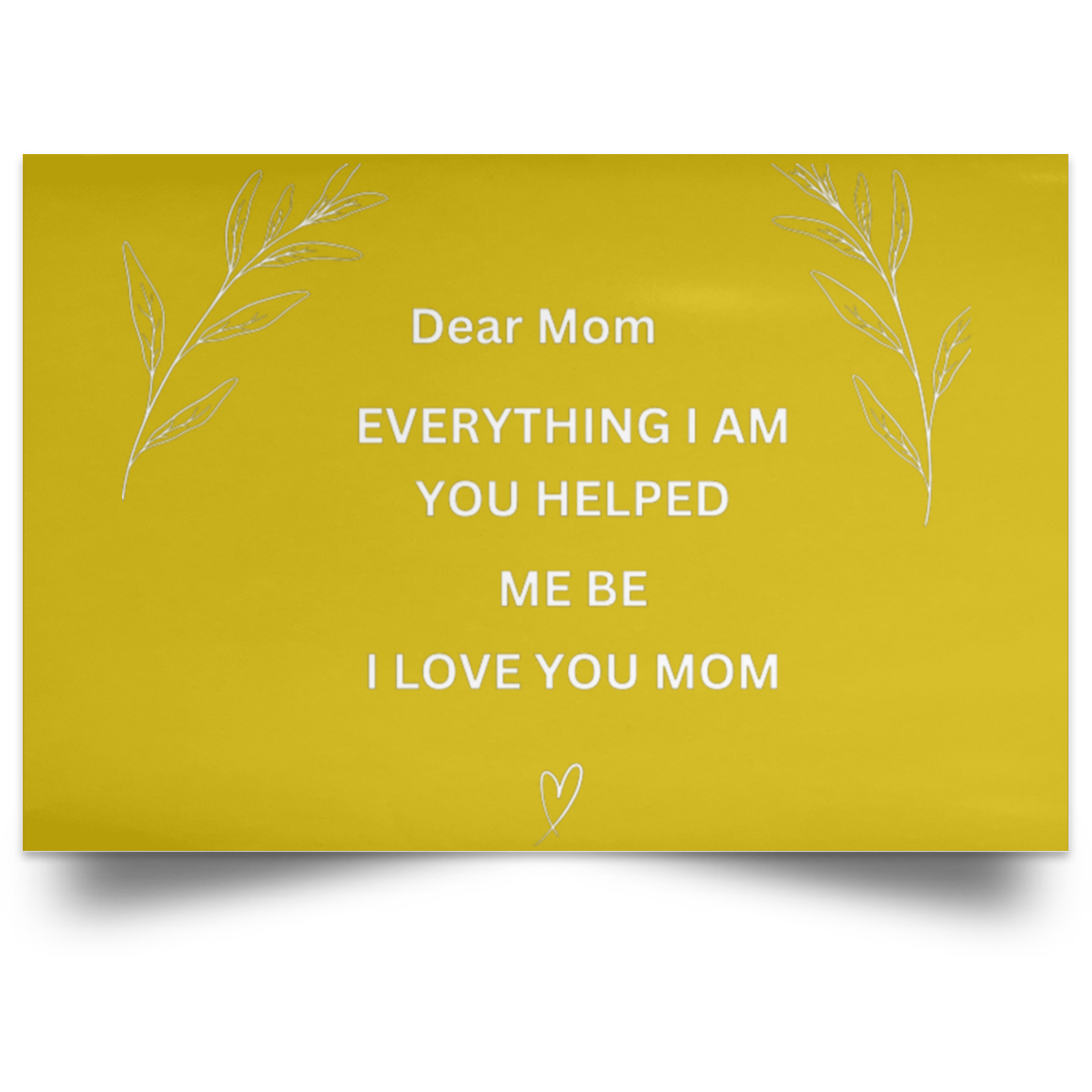 Dear MOM Wall Canvas- Large