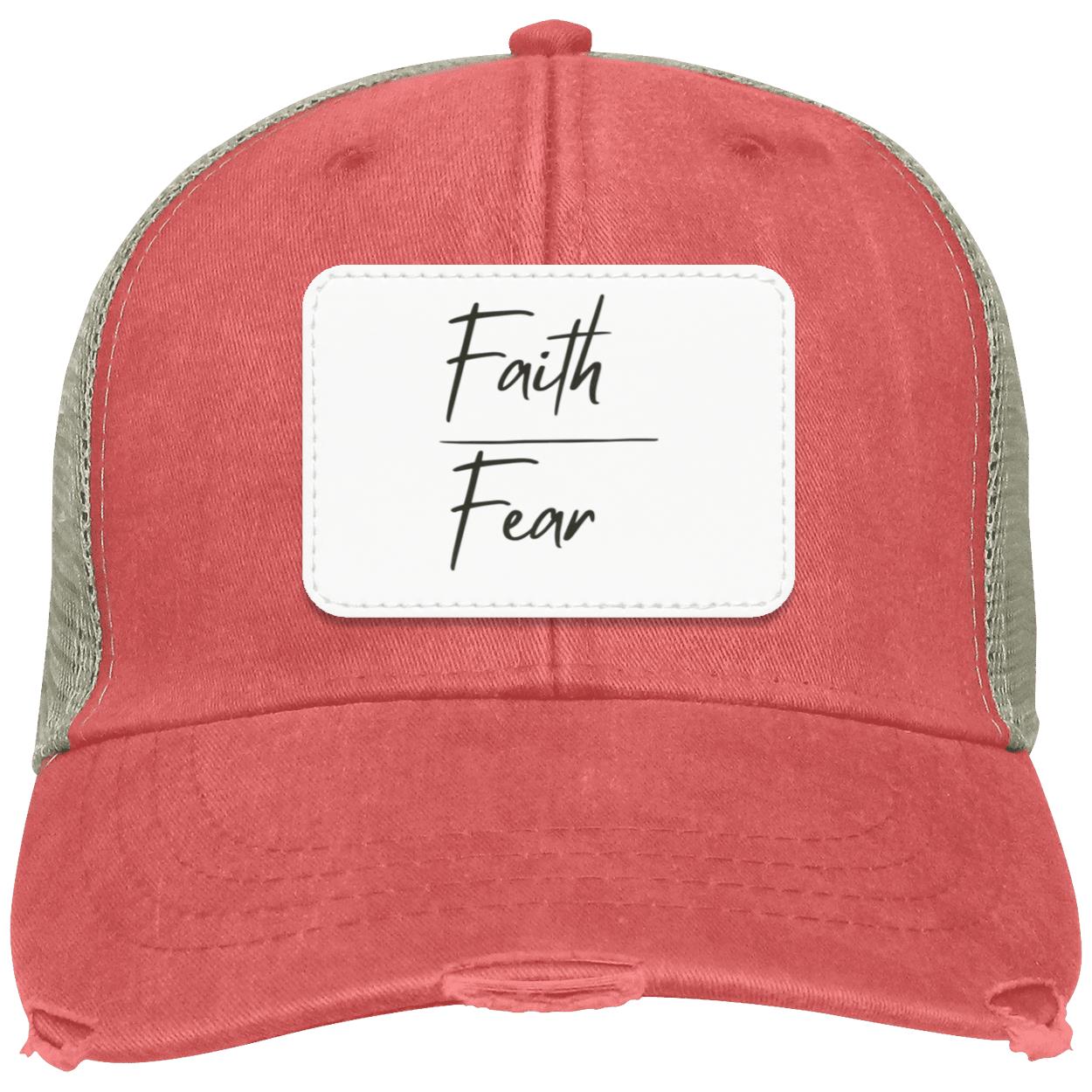 Faith Over Fear Distressed Hat