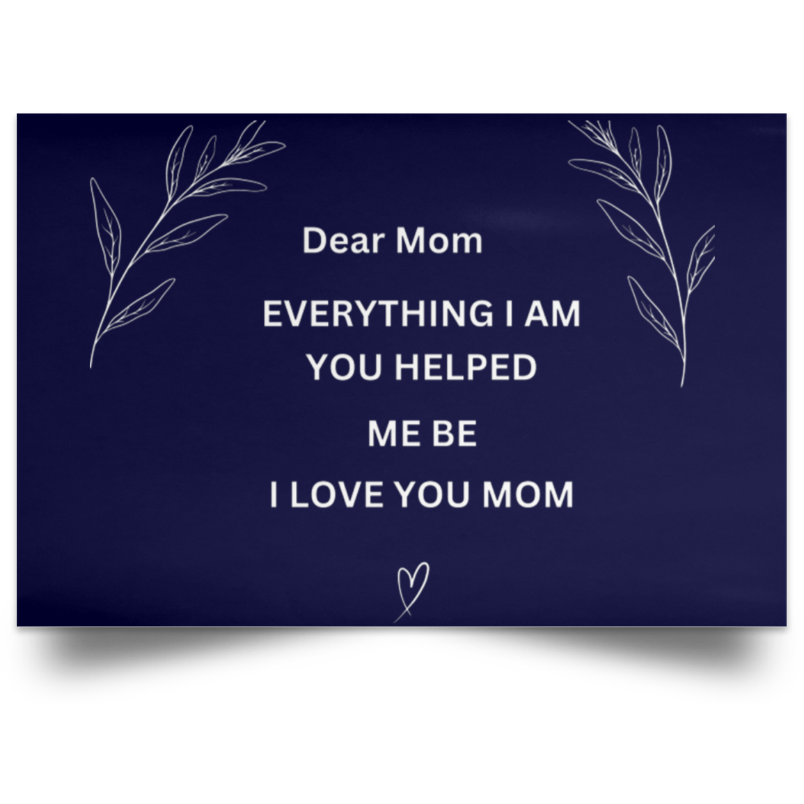 Dear MOM Wall Canvas- Large