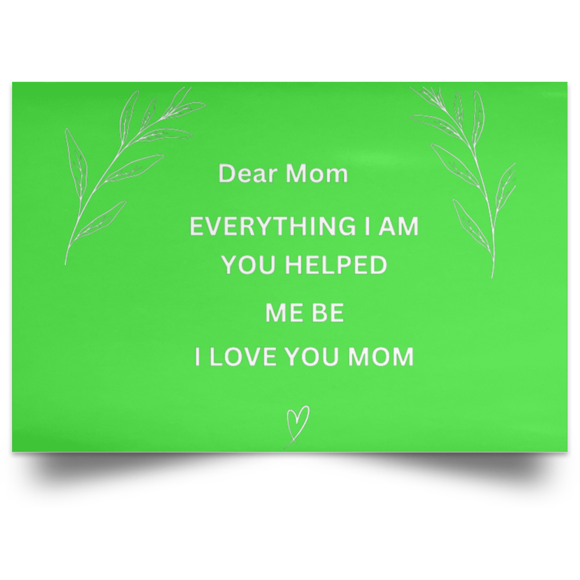 Dear MOM Wall Canvas- Large