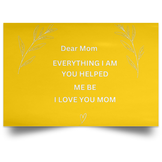 Dear MOM Wall Canvas- Large