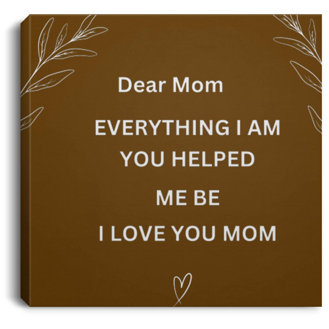 Dear Mom Wall Canvas