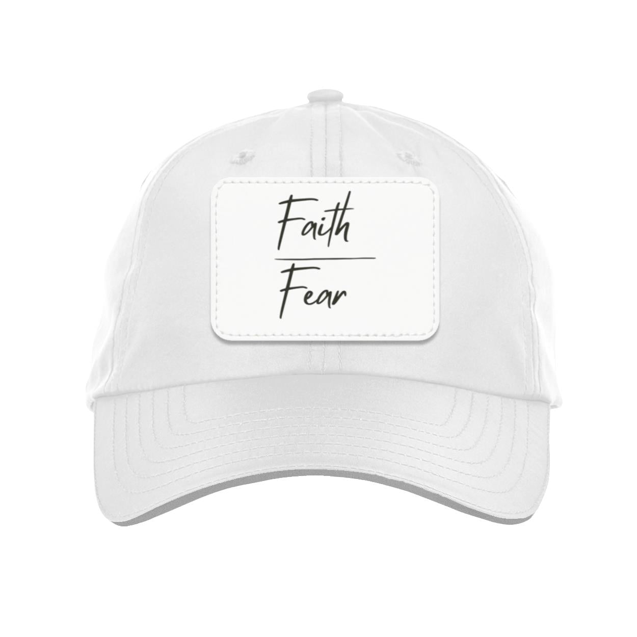 Faith over Fear Pitch Cap-White Patch